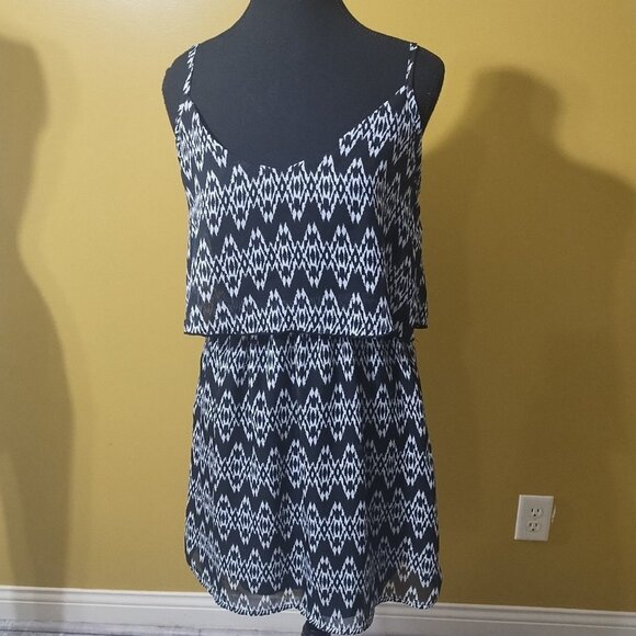 Vintage Y2K Speechless Strappy Chiffon Mini Dress Size M Boho - Picture 1 of 6